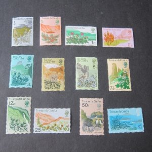 Tristan Da Cunha 1972 Sc 162-173 set of 12 MNH