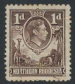 Northern Rhodesia  SG 27  SC# 27 Used  see detail and scan