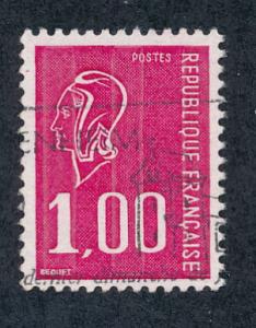 France 1976  Scott 1496  used - 1fr, Marianne