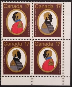 Canada 820ai Corner Block LR VF MNH