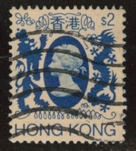 Hong Kong Scott 399 Queen Elizabeth Used $2