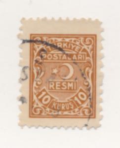 Turkey 1948 Scott o6 used - 10k, Star & Crescent