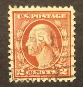 # 499, 2c Washington, rose type 1, perf. 11, Unwmk, MNH, 1917, USED (8296u)