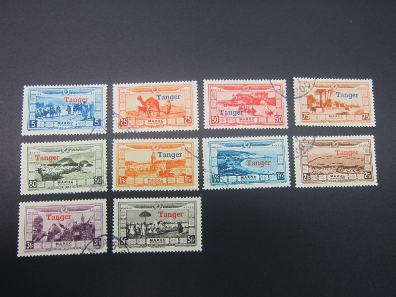 French Morocco Tanger 1929 Sc CB11-20 set FU