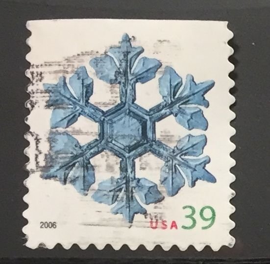 US #4106 Used F/VF - Snow Flake 39c booklet