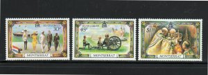 MONTSERRAT #363-365  1977  QEII  25TH ANNIV.    MINT  VF NH  O.G  b