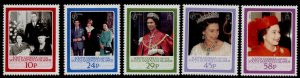 South Georgia 101-5 MNH Queen Elizabeth 60th Birthday 