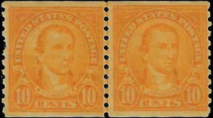 603 Mint,OG,NH... Line Pair... SCV $50.00