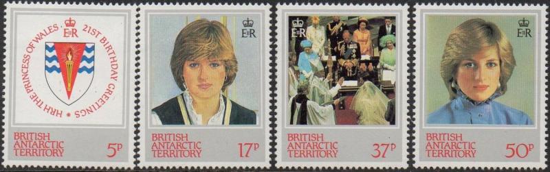 British Antarctic Territory 1982 21st Birthday of Princess of Wales MNH