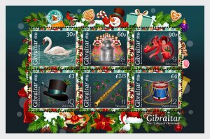 Gibraltar - Postfris/MNH - Sheet Christmas 2022