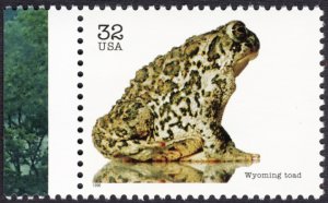 U.S. #3105g 32¢ MNH (Endangered Species: Wyoming Toad)