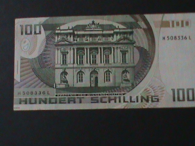 ​AUSTRIA-1984-AUSTIRAN NATIONAL BANK-$100 SCHILLING-UN-CIRCULATED NOTE VF