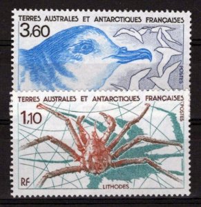 FSAT TAAF 143-144 MNH Birds Crabs Marine Life Antarctic Fauna ZAYIX 0324S0096