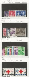 Mauritius, Postage Stamp, #208-10, 231-4, 235-45, 271-2 Mint Hinged, JFZ