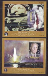 Micronesia-Sc#326-7-two unused NH sheets-John Glenn-returns