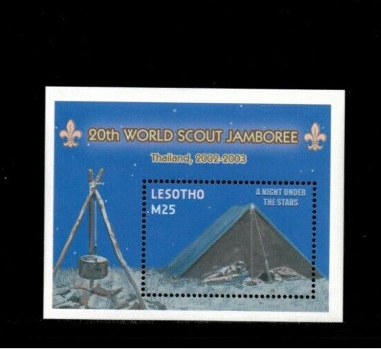 Lesotho 2002 - Boy Scouts  - Souvenir Stamp Sheet - Scott #1317 - MNH