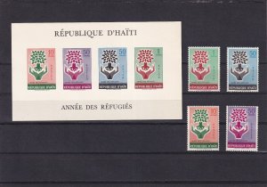 SA06b Haiti 1960 World Refugee Year 1959-1960 minisheet imperf+mint stamps