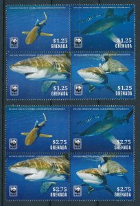 [109075] Grenada 2014 Marine life sharks WWF  MNH