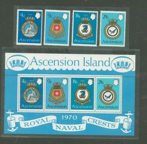 Ascension #134-37a Mint (NH) Single (Complete Set) (Navy)