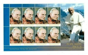 Bahamas 2005 - SC# 1159 - Pope John Paul II Memorial - Sheet of 8 Stamps - MNH
