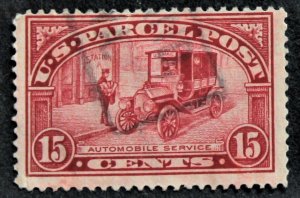 US Sc# Q7 Used Parcel Post BOB Light Cancel