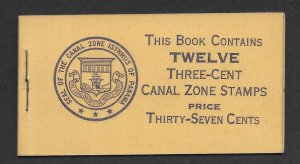 Canal Zone Scott #117a Mint NH 3c Booklet with 1 Pane of 6  2018 CV $20.00+