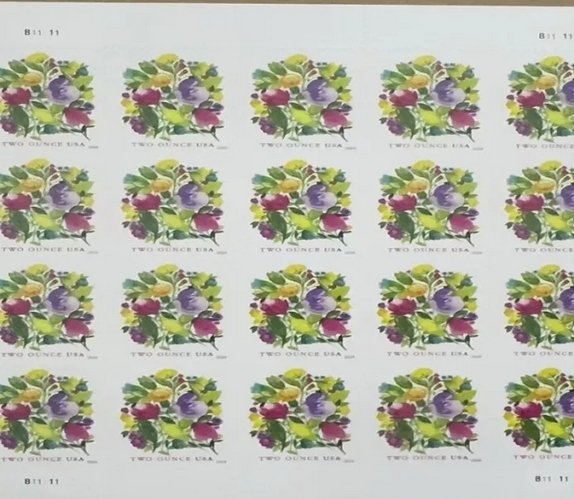 2024 Wedding Blooms Forever stamps 5 sheets total 100pcs