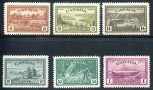 CANADA 268-273 MINT LH CPL SET, Ship