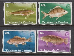 Tristan da Chuna 243-246 Fish MNH VF