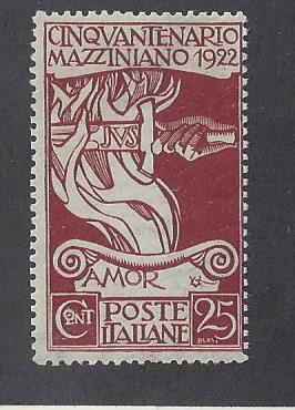 Italy Scott # 140 Mint ERROR Sassone #128G $120 CV