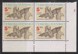 Czechoslovakia, 5k Bat (SC# 2807) MNH BLOCK