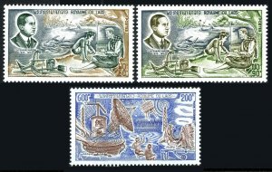 Laos 251-252,C118,MNH.Michel 386-388. Guglielmo Marconi,Radio,1974. 