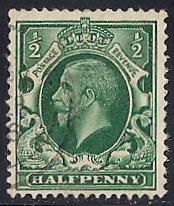 Great Britain #210 1/2P King George 5, used VF