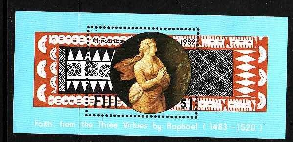 Fiji-Scott#480-unused NH sheet-Christmas-1982-