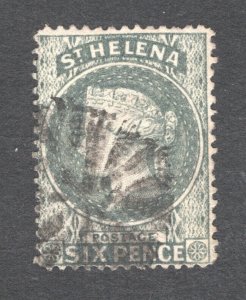 St. Helena, Scott #7   VF, Used, 6p gray,  CV $6.00 ..... 5980005