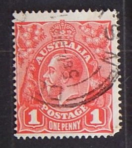 1 penny, red, King George V stamp, 1914 (TA-1955)