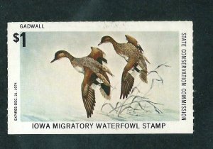 IOWA STATE DUCK  #3 -  MINT NEVER HINGED   -   SCV: $85.00