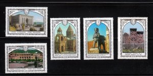 ARMENIAN ARCHITECTURE = Art = Set of 5 MNH Russia 1978 Sc 4696-4700