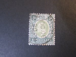 Somaliland Protectorate 1904 KEVII Sc 27 FU