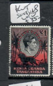 KENYA, UGANDA,TANGANYIKA KGVI L1 LION SG1550AB    VFU     P0228H