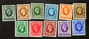 GREAT BRITAIN #210-20 MINT FVF OG NH/LH Cat $50