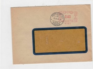 zurich switzerland 1954 machine cancel stamp cover Ref 10067