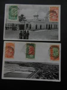 SOMALI COAST : Very interesting group of 3 covers & 3 Post Cards.