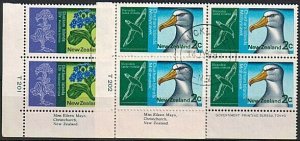 NEW ZEALAND 1970 Chatham Islands sset plate blocks fine used...............63273