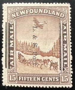 Newfoundland,  Scott 211 ii, Mint NH, Overprint Badly Shifted Variety, F-VF