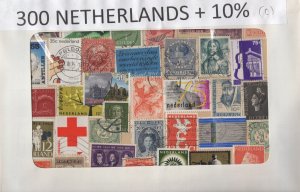 A Nice Selection Of 300 Mixed Condition Stamps From Netherlands.  #02 NETH300c