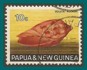 Papua New Guinea 1968 Red Volute, used  270,SG142