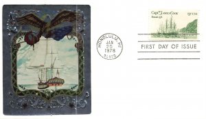 1733 13c CAPT. JAMES COOK - Ross Foil cachet