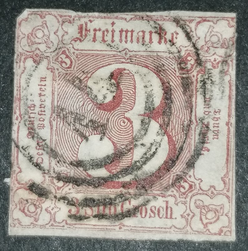 Germany, Thurn and Taxis 3sgr 1859 Michel 17