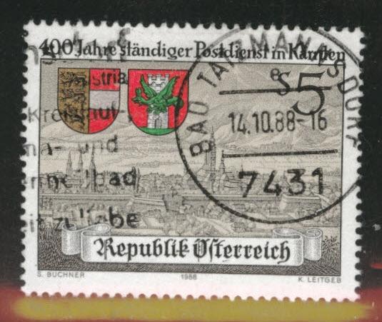 Austria Osterreich Scott 1436 Used 1988 stamp